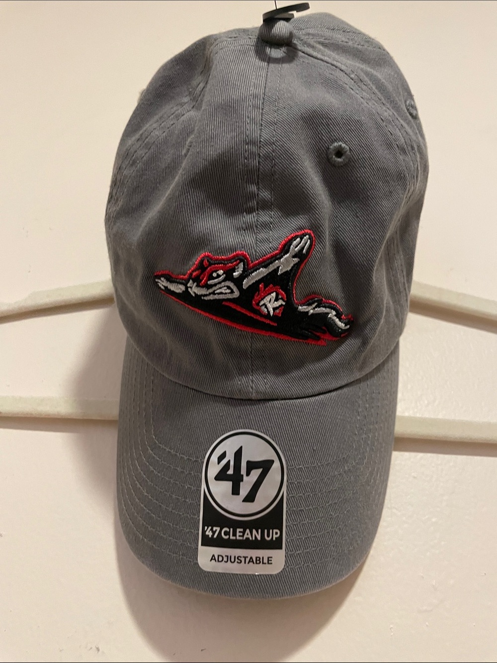 ‘47  Brand Gray Baseball Cap with Richmond Flying Squirrels Baseball